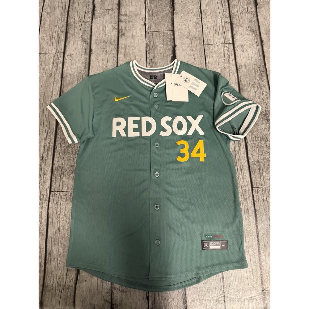 Authentic Nike Ortiz City Connect Green Monster Boston Red Sox Limited Jersey YL
